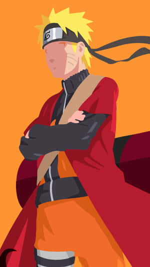 Naruto_ Uzumaki_ Vector_ Art_i Phone X_ Background Wallpaper