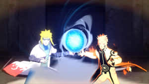 Narutoand Minato Rasengan Training Wallpaper