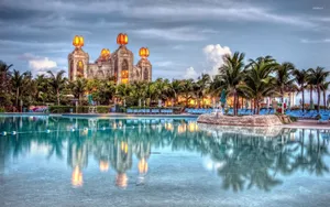 Nassau Bahamas Atlantis Pool Wallpaper