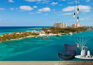 Nassau Bahamas Black Chair Wallpaper