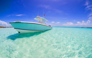 Nassau Bahamas Small Boat Wallpaper