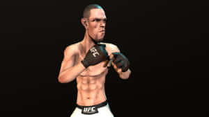 Nate Diaz Character In Ufc 3 Video Game Wallpaper