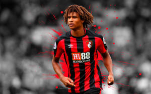 Nathan Ake Afc Bournemouth Selective Color Wallpaper