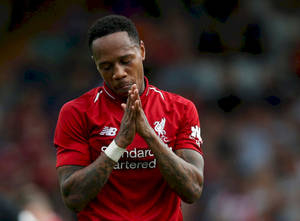 Nathaniel Clyne Hands Pressed Together Wallpaper