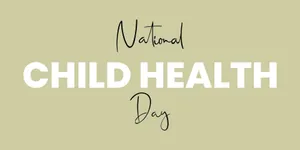 National Child Health Day Banner Wallpaper