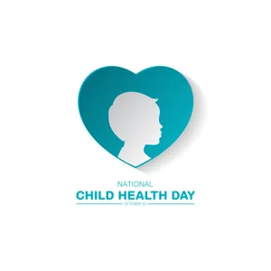 National Child Health Day Heart Logo Wallpaper