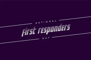 National First Responders Day Banner Wallpaper