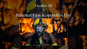 National First Responders Day Firefighter Heroism Wallpaper