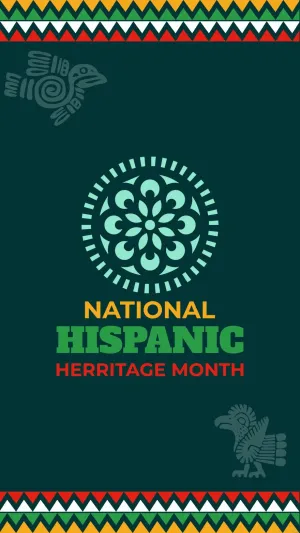 National Hispanic Heritage Month Poster Wallpaper