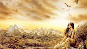 Native Woman Outdoors Wallpaper