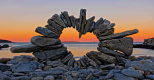 Natural Beauty Comes Alive In This Mesmerizing Piece Of Land Art.