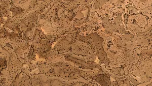Natural Cork Texture Closeup Wallpaper