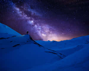 Natural Landscape Of A Crystal Clear Lake Reflecting The Blue Sky Wallpaper