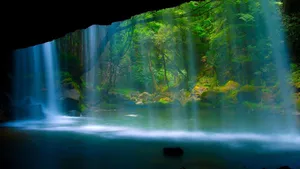 Natural Wonder - Waterfalls Landscape Wallpaper