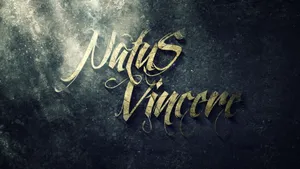 Natus Vincere Classic Calligraphy Wallpaper