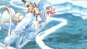 Nausicaä Of The Valley Of The Wind - Adventurous Journey Through A Fantasy World Wallpaper