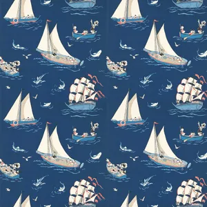 Nautical Adventure Pattern Wallpaper