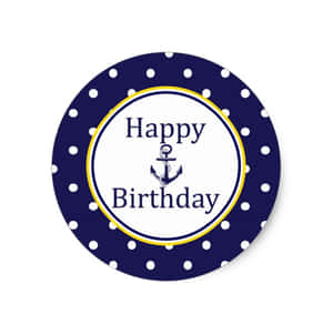 Nautical Theme Birthday Sticker Wallpaper
