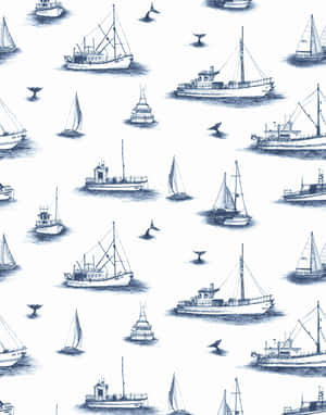 Nautical Vessels Pattern.jpg Wallpaper