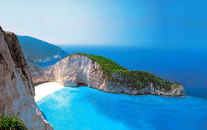 Navagio Bay In Greece Wallpaper