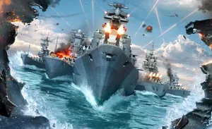 Naval_ Battle_ Engagement Wallpaper