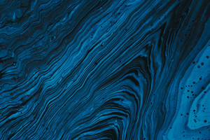 Navy Blue Abstract Fluid Art Wallpaper