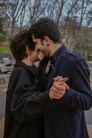 Navy Blue Coat To Protect Against The Winter Chill Wallpaper