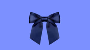 Navy Blue Preppy Bow Wallpaper