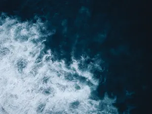 Navy Blue Sea Wallpaper