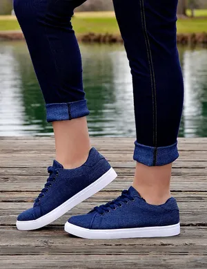 Navy Blue Sneakersand Jeans Wallpaper
