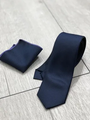 Navy Blue Tieand Pocket Square Wallpaper