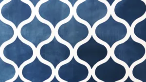 Navy White Geometric Pattern Wallpaper