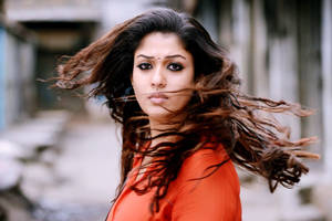 Nayanthara Hair Swinging Wallpaper