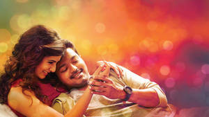 Nayanthara Ilayathalapathy Vijay Rainbow Aesthetic Wallpaper