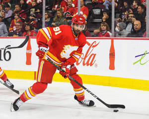 Nazem Kadri Number 91 Calgary Flames Wallpaper