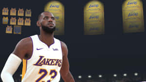 Nba 2k Lebron James White Nike Jersey Wallpaper