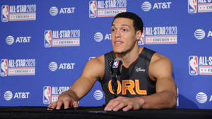 Nba All-star Aaron Gordon In Action Wallpaper