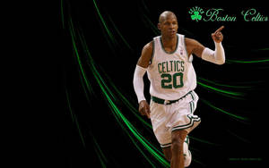 Nba Boston Celtics Ray Allen Pointing Wallpaper