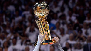 Nba Finals Golden Trophy Award Wallpaper