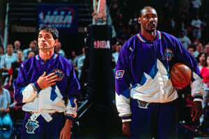 Nba Greats John Stockton Kal Malone Wallpaper