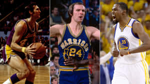 Nba Jerry West, Rick Barry And Kevin Durant Wallpaper