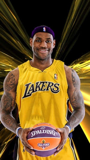 Nba Lakers Lebron James Iphone Wallpaper