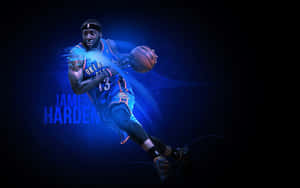 Nba League Oklahoma City Thunder James Harden Wallpaper