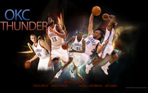 Nba League Oklahoma City Thunders Former Players Wallpaper