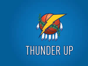 Nba League Oklahoma City Thunders Team Slogan Wallpaper