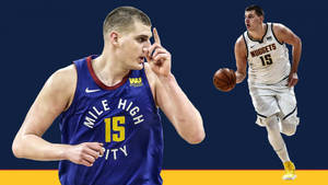 Nba League Player Nikola Jokic Wallpaper