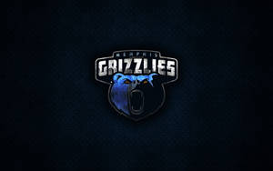 Nba Memphis Grizzlies Logo With 3d Grizzly Bear Wallpaper