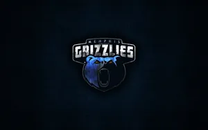 Nba Memphis Grizzlies Logo With 3d Grizzly Bear Wallpaper