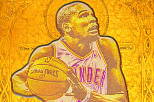 Nba Oklahoma City Thunders Basketball Player Kevin Durant Wallpaper