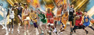 Nba Passing Of The Torch Wallpaper